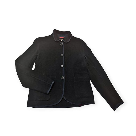 Prada Linea Rossa Wool Jacket Navy Blue Size L Made in Italy Early 2000s - Picture 3 of 14